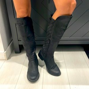 Steve Madden Black Riding Boots 👢
